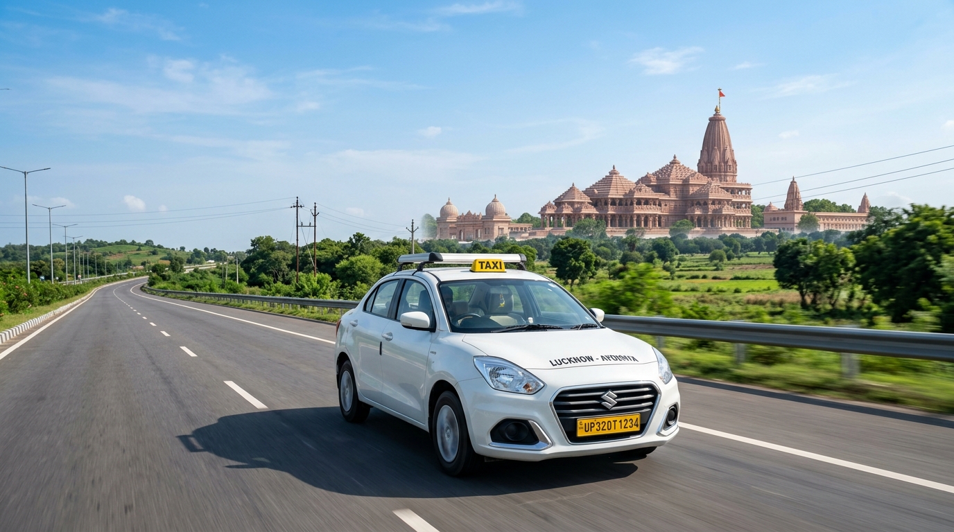 Lucknow to Ayodhya Cab: One-Way, Round-Trip Taxi & Ram Mandir Tour